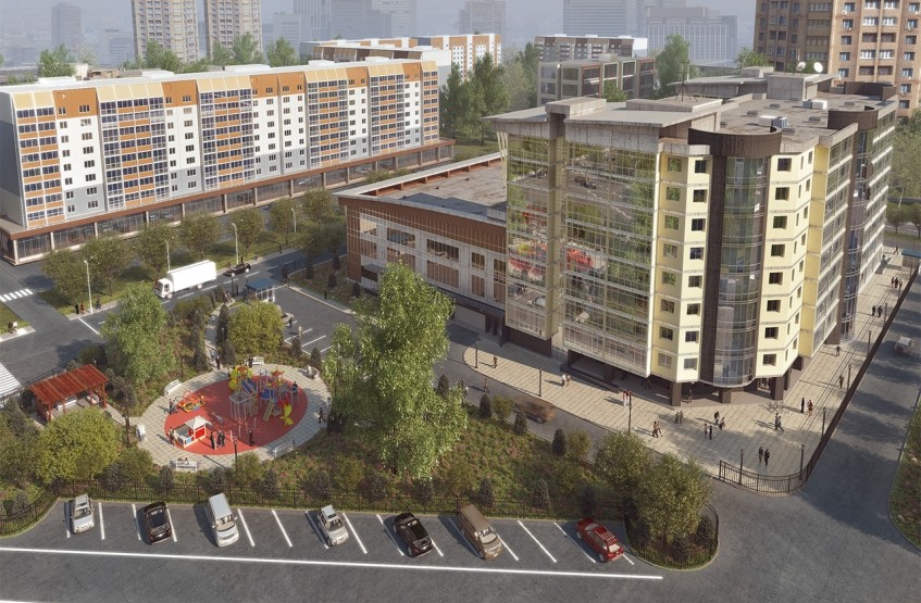 МФК Атлетик Хаус . Московская обл., Люберцы, мкр. Городок Б, 3-е Почтовое Отделение ул., 102