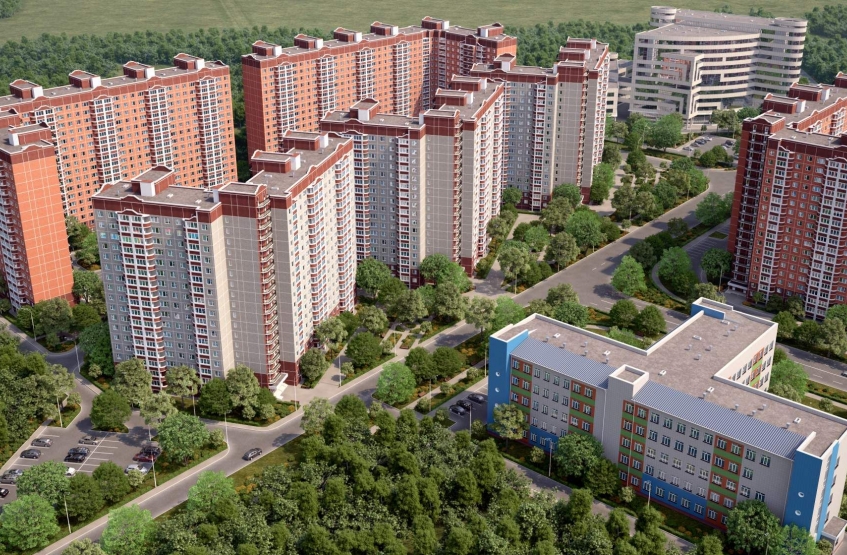 Мкр Южное Видное. Московская обл., Видное, Мкр Южное Видное, Берёзовая ул.