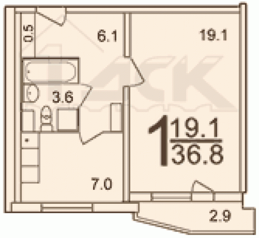Планировка квартир в домах серии П-44Т