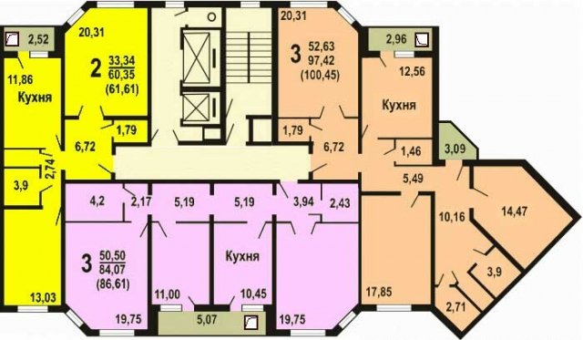 Планировка квартир в домах серии ИП-46С