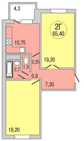 Планировка квартир в домах серии 349/01
