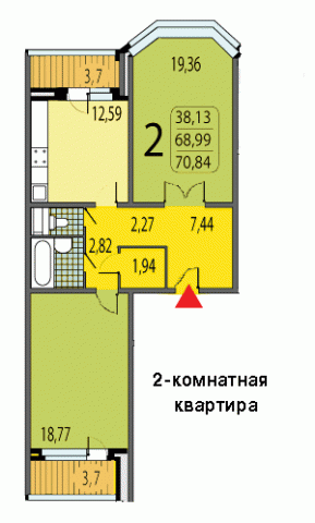 Планировка квартир в домах серии В-2002