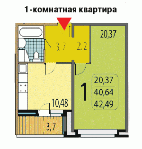 Планировка квартир в домах серии В-2002