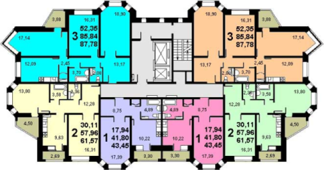 Планировка квартир в домах серии И-79-99