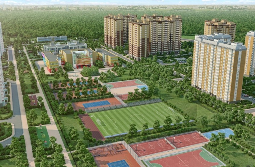 Мкр Восточное Бутово. Московская обл., Ленинский р-н, Боброво дер., Крымская ул.