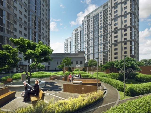 ЖК Мосфильмовский. Москва, Мосфильмовская ул., 88, к. 1-5
