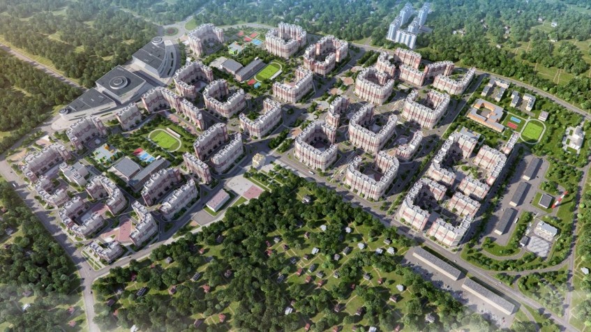 Мкр Новое Пушкино. Московская обл., Пушкино, Новое Пушкино мкр.