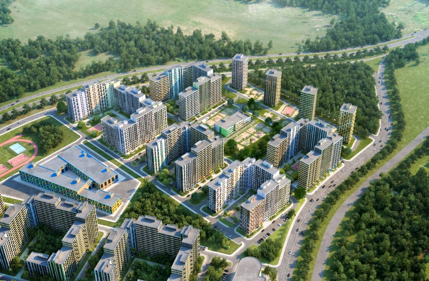 Мкр Новый Зеленоград. Московская обл., Солнечногорский р-н, Кутузовское ш.