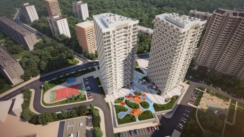 ЖК V-House. Москва, Криворожская ул., корп. 1, 2