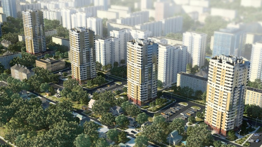 ЖК Москвич. Московская обл., Лобня, Москвич мкр., Центральная ул.