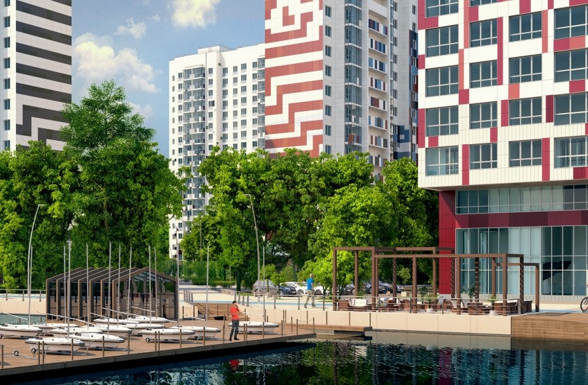 Квартал River Park. Москва, Нагатинский Затон, мкр. 16, Речников ул., вл. 7 / Коломенская ул.