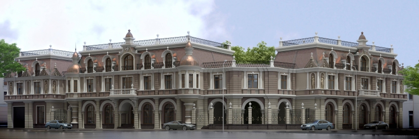 Особняк в Кривоарбатском переулке. Москва, Кривоарбатский пер., 4с4