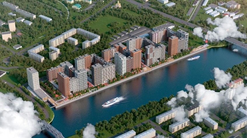 МФК Западный порт. Кварталы на набережной. Москва, Заречная ул., вл. 2/1