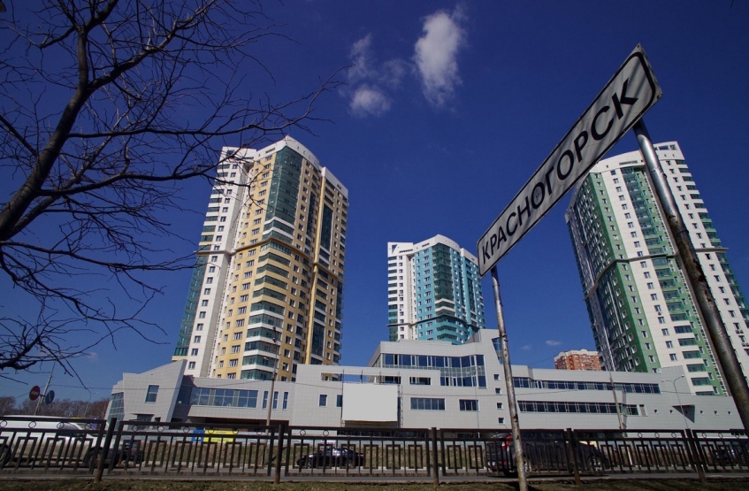 ЖК Ильинский парк в Красногорске. Московская обл., Красногорск, Ильинское ш., 14, 16, 18