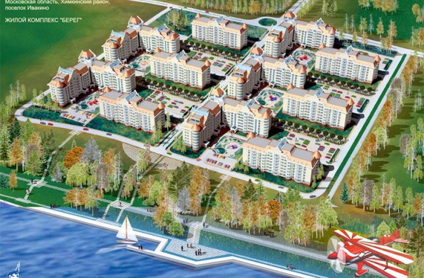 ЖК Берег в Химках. Московская обл., Химки, Клязьма-Старбеево мкр., Международный кв-л, Ивакино дер., Береговая ул.