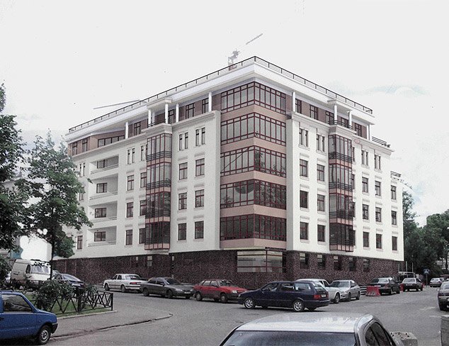 Жилой дом на 1-м Колобовском переулке. Москва, Колобовский 1-й пер., 14/4