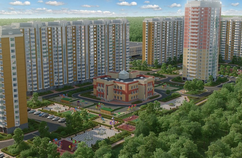 Микрорайон Катюшки 2. Московская обл., Лобня, Юности ул.