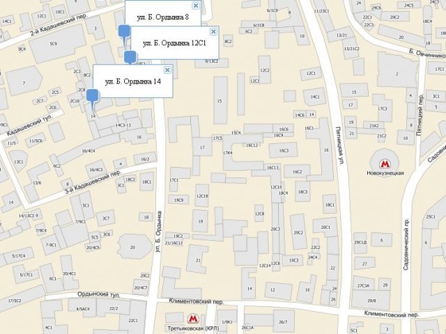 ЖК Пять столиц. Москва, Ордынка Бол. ул., вл. 8, стр. 1, 2, 3, 4